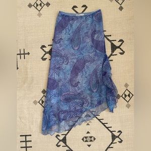 Younique Asymmetrical Paisley Midi Skirt